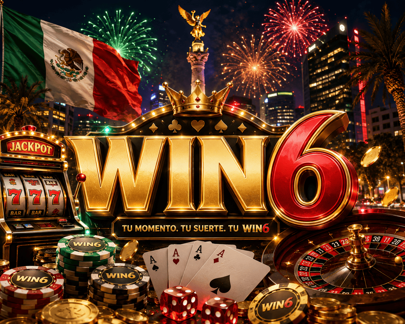 WIN6 online casino with live tables WIN6 casino lobby with roulette, blackjack, baccarat, live tables and tournaments